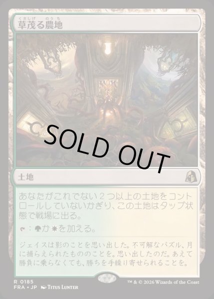 画像1: [EX+](FOIL)草茂る農地/Overgrown Farmland《日本語》【FRA】 (1)