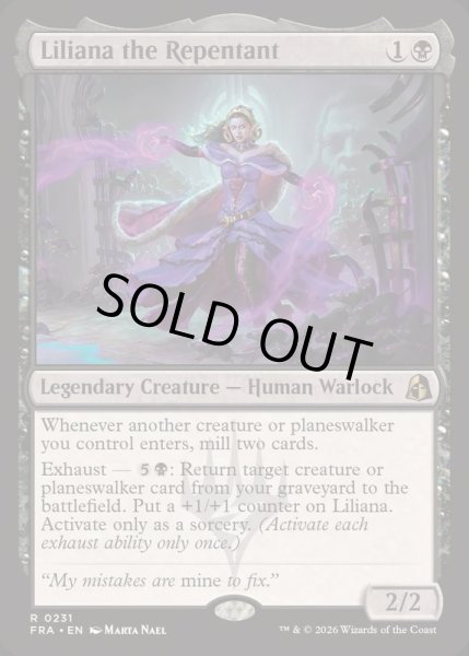 画像1: [EX+](FOIL)悔いし者、リリアナ/Liliana the Repentant《英語》【FRA】 (1)