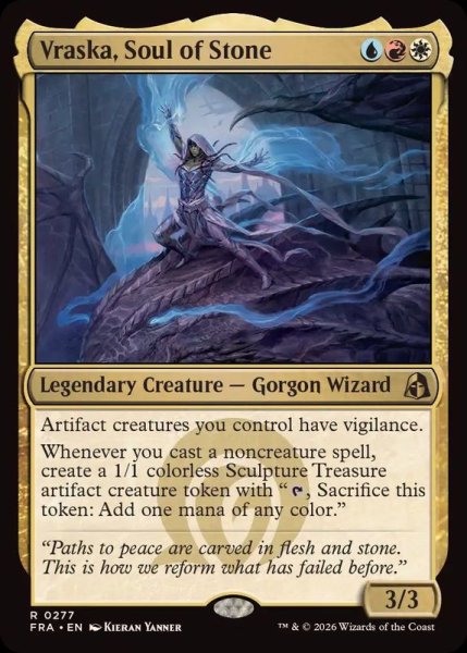 画像1: (FOIL)石の魂、ヴラスカ/Vraska, Soul of Stone《英語》【FRA】 (1)
