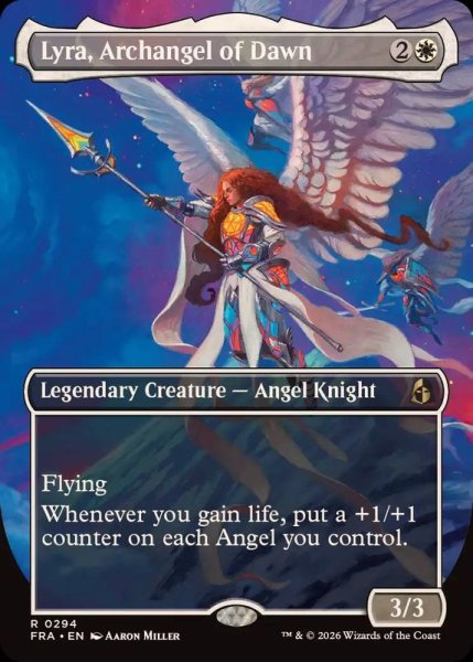 画像1: (FOIL)(フルアート)黎明の大天使、ライラ/Lyra, Archangel of Dawn《英語》【FRA】 (1)