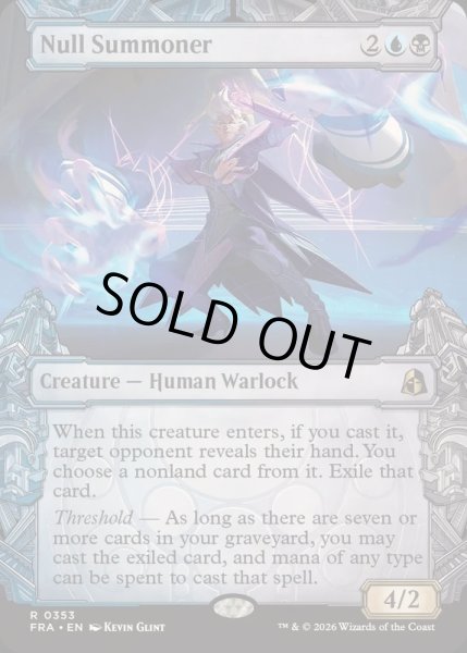 画像1: [EX+](FOIL)(ショーケース枠)絶無の召喚士/Null Summoner《英語》【FRA】 (1)