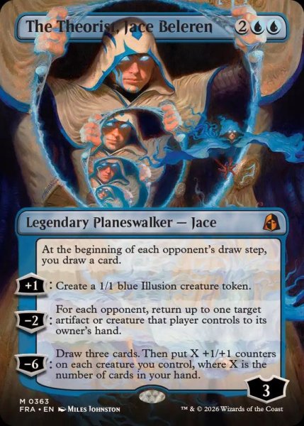 画像1: [EX+](フルアート)(0363)理論家、ジェイス・ベレレン/The Theorist, Jace Beleren《英語》【FRA】 (1)