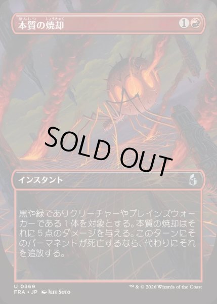 画像1: [EX+](FOIL)(フルアート)本質の焼却/Essence Burn《日本語》【FRA】 (1)