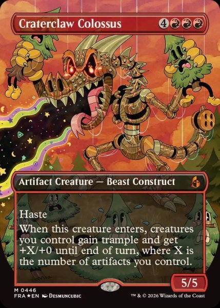 画像1: (FOIL)(フルアート)(0446)孔爪の巨像/Craterclaw Colossus《英語》【FRA】 (1)