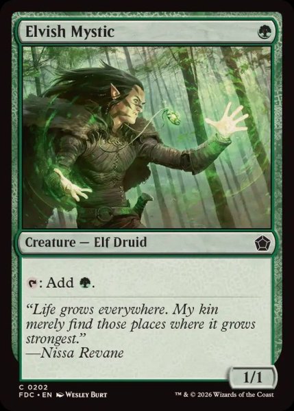 画像1: エルフの神秘家/Elvish Mystic《英語》【FDC】 (1)