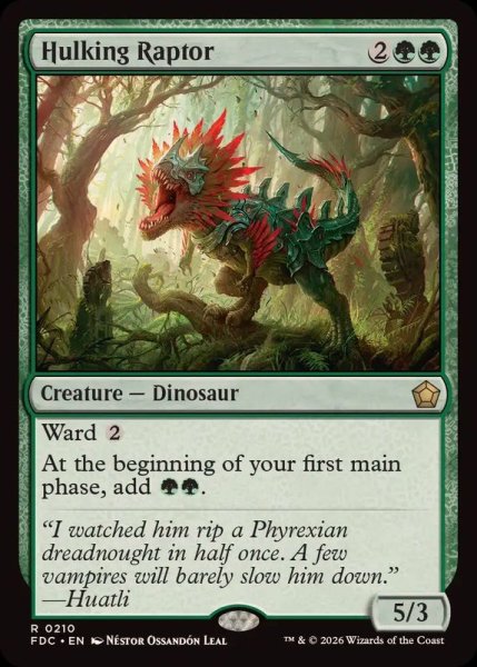 画像1: 巨体の猛禽/Hulking Raptor《英語》【FDC】 (1)