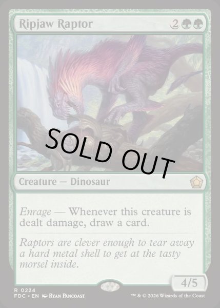 画像1: [EX+]切り裂き顎の猛竜/Ripjaw Raptor《英語》【FDC】 (1)
