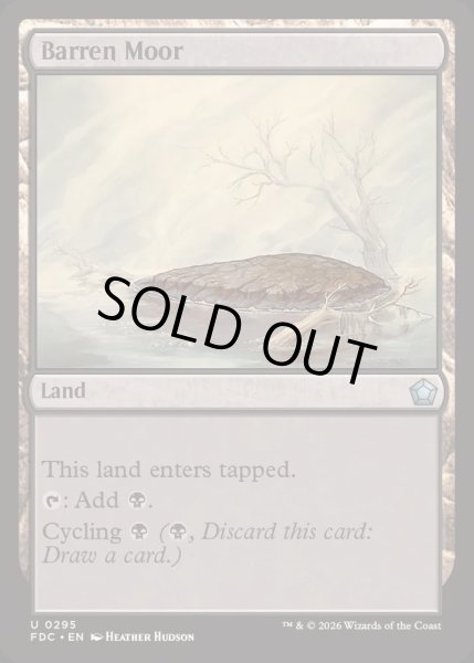 画像1: [EX+]やせた原野/Barren Moor《英語》【FDC】 (1)