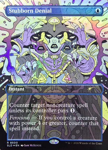 画像1: [EX](FOIL)(8500)頑固な否認/Stubborn Denial《英語》【SLD】 (1)