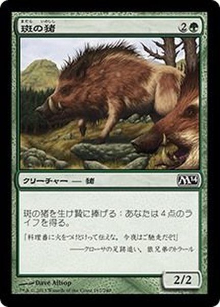 画像1: [EX+]斑の猪/Brindle Boar《日本語》【M14】 (1)