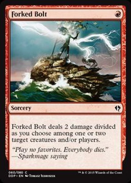 画像1: 二股の稲妻/Forked Bolt《英語》【Duel Decks: Zendikar vs. Eldrazi】 (1)