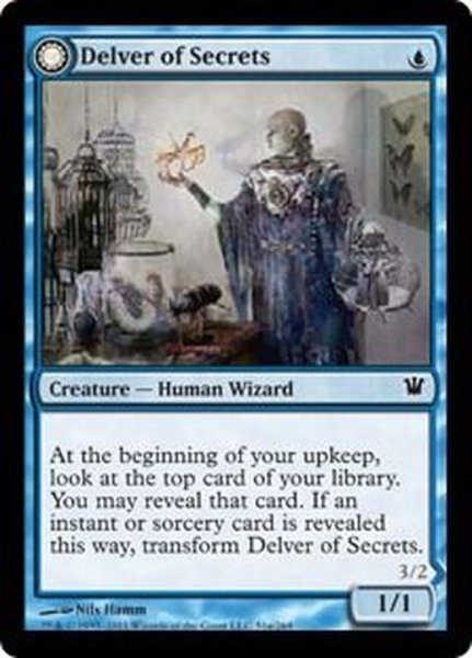 画像1: [EX]秘密を掘り下げる者/Delver of Secrets《英語》【ISD】 (1)