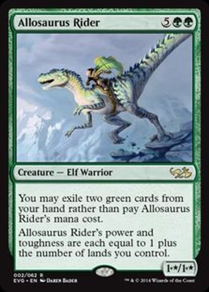 画像1: [EX+]アロサウルス乗り/Allosaurus Rider《英語》【Duel Decks: Anthology】 (1)