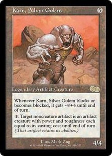 画像1: 銀のゴーレム、カーン/Karn, Silver Golem《日本語》【USG】 (1)