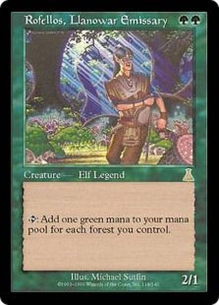 画像1: [EX+]ラノワールの使者ロフェロス/Rofellos, Llanowar Emissary《英語》【UDS】 (1)