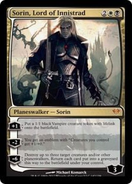 画像1: [EX+]イニストラードの君主、ソリン/Sorin, Lord of Innistrad《英語》【DKA】 (1)