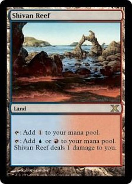 画像1: [EX]シヴの浅瀬/Shivan Reef《英語》【10E】 (1)