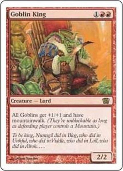 画像1: [EX+]ゴブリンの王/Goblin King《日本語》【8ED】 (1)