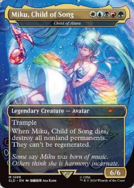画像1: (FOIL)(1599)歌の申し子、ミク/Miku, Child of Song　//　アラーラの子/Child of Alara《英語》【SLD】 (1)