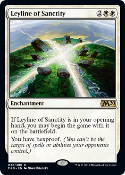 画像1: (FOIL)神聖の力線/Leyline of Sanctity《英語》【M20】 (1)