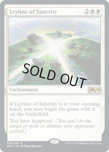 画像1: [EX+](プレリリースFOIL)神聖の力線/Leyline of Sanctity《英語》【M20】 (1)