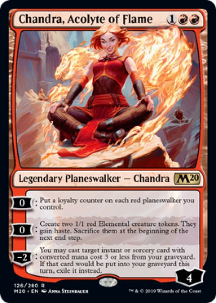 画像1: 炎の侍祭、チャンドラ/Chandra, Acolyte of Flame《英語》【M20】 (1)