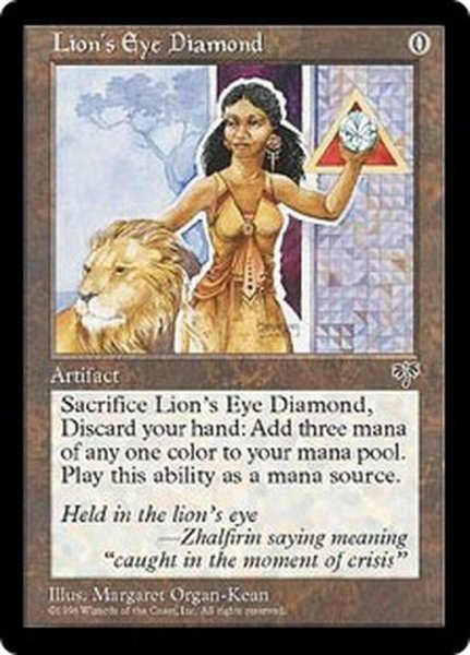 画像1: [EX+]ライオンの瞳のダイアモンド/Lion's Eye Diamond《英語》【MIR】 (1)