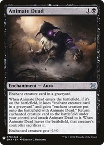画像1: [EX+]動く死体/Animate Dead《英語》【Reprint Cards(Mystery Booster)】 (1)