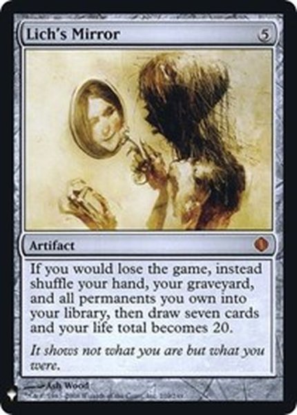 画像1: [EX+]死者の鏡/Lich's Mirror《英語》【Reprint Cards(Mystery Booster FOIL)】 (1)