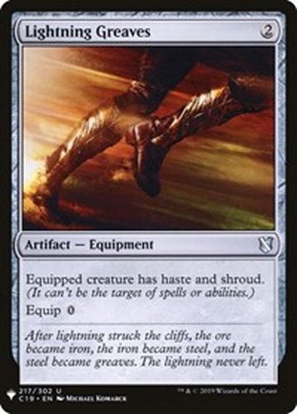 画像1: (C19)稲妻のすね当て/Lightning Greaves《英語》【Reprint Cards(Mystery Booster)】 (1)