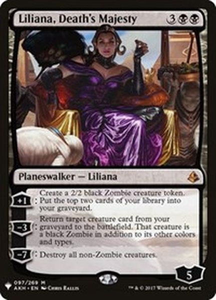 画像1: 死の権威、リリアナ/Liliana, Death's Majesty《英語》【Reprint Cards(Mystery Booster)】 (1)