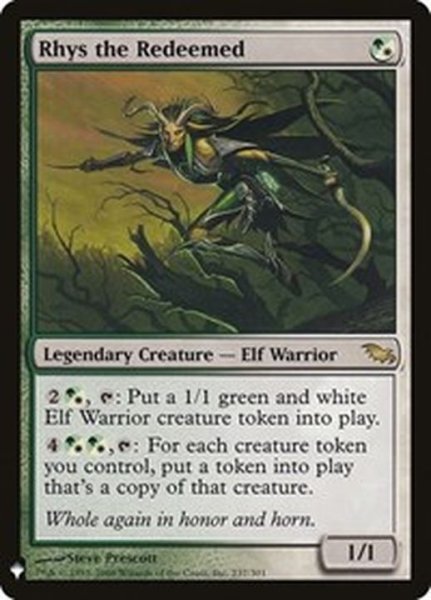 画像1: 贖われし者、ライズ/Rhys the Redeemed《英語》【Reprint Cards(Mystery Booster)】 (1)