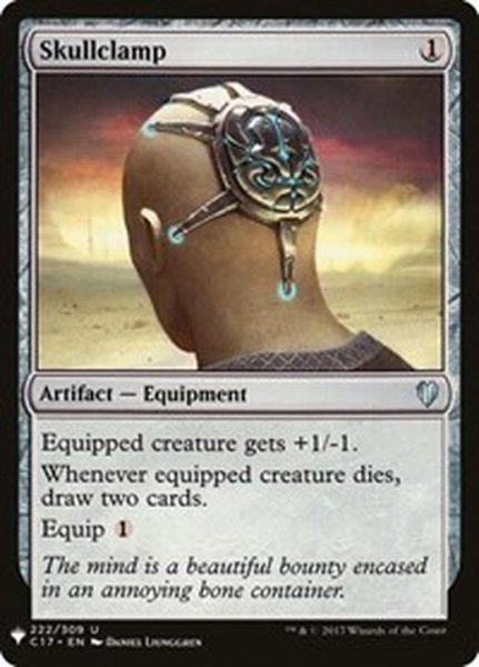 画像1: (C17)頭蓋骨絞め/Skullclamp《英語》【Reprint Cards(Mystery Booster)】 (1)