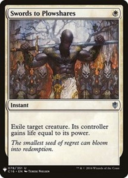画像1: [EX+](C16)剣を鍬に/Swords to Plowshares《英語》【Reprint Cards(Mystery Booster)】 (1)
