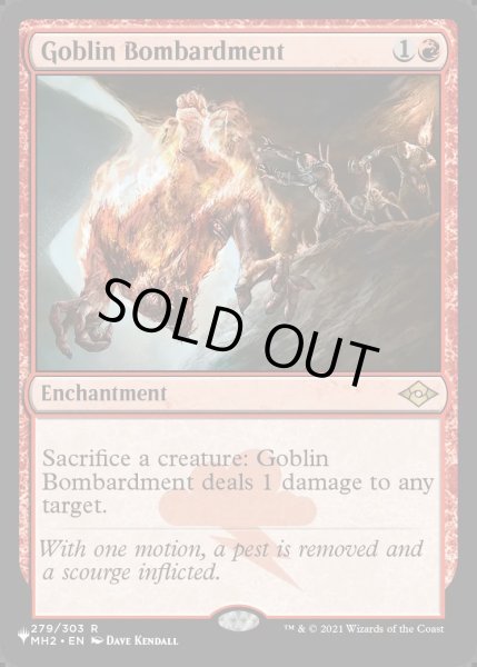 画像1: [EX+](MH2)ゴブリンの砲撃/Goblin Bombardment《英語》【Reprint Cards(Secret Lair Commander)】 (1)