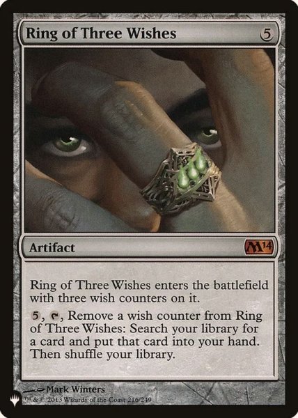 画像1: 三つの願いの指輪/Ring of Three Wishes《英語》【Reprint Cards(The List)】 (1)