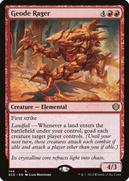 画像1: 晶洞石の憤怒獣/Geode Rager《英語》【Starter Commander Decks】 (1)