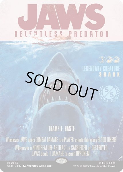 画像1: [EX+](FOIL)(2175)Jaws, Relentless Predator《英語》【SLD】 (1)