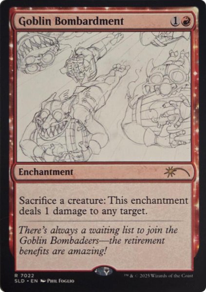 画像1: [EX+](FOIL)(7022)ゴブリンの砲撃/Goblin Bombardment《英語》【SLD】 (1)