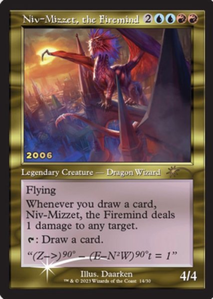 画像1: (FOIL)(旧枠仕様)(2006)火想者ニヴ＝ミゼット/Niv-Mizzet, the Firemind《英語》【PRM】 (1)