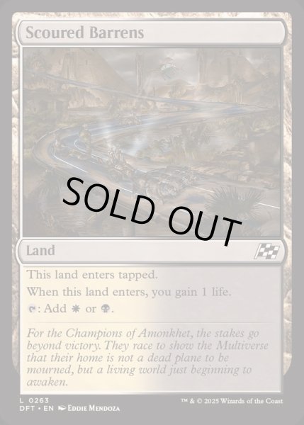 画像1: (FOIL)磨かれたやせ地/Scoured Barrens《英語》【DFT】 (1)