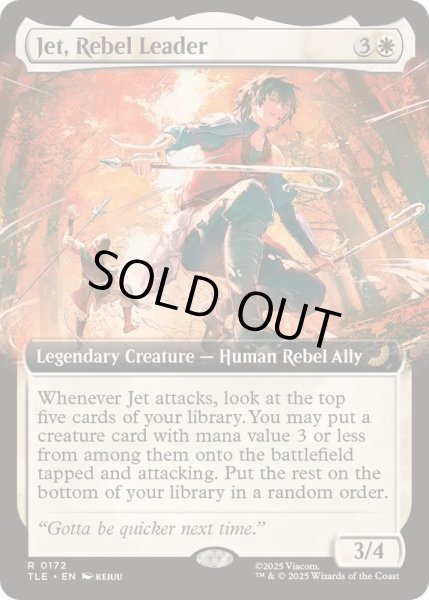 画像1: [EX+](フルアート)叛徒のリーダー、ジェット/Jet, Rebel Leader《英語》【TLE】 (1)