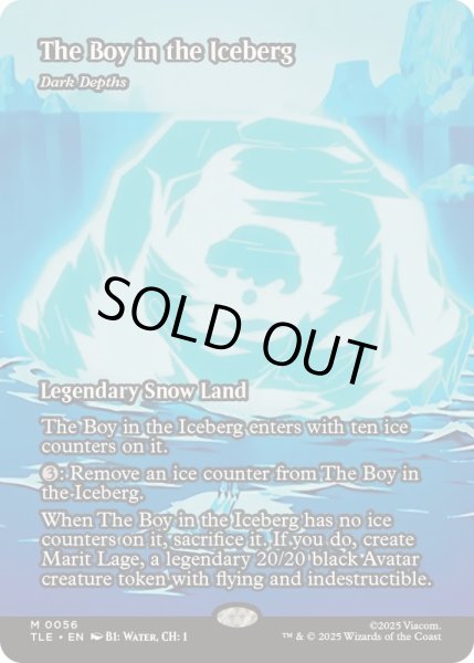 画像1: [EX+](フルアート)氷に閉じ込められた少年/The Boy in the Iceberg　//　暗黒の深部/Dark Depths《英語》【TLE】 (1)