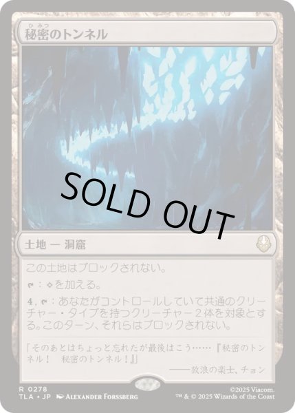 画像1: [EX+](FOIL)秘密のトンネル/Secret Tunnel《日本語》【TLA】 (1)