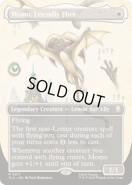 画像1: [EX+](フルアート)空飛ぶ友だち、モモ/Momo, Friendly Flier《英語》【TLA】 (1)