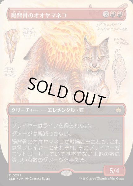 画像1: (FOIL)(フルアート)陽背骨のオオヤマネコ/Sunspine Lynx《日本語》【BLB】 (1)