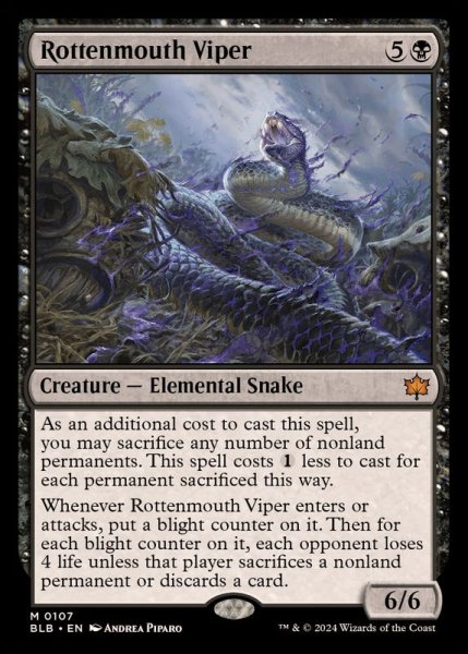 画像1: [EX]腐敗口のバイパー/Rottenmouth Viper《英語》【BLB】 (1)