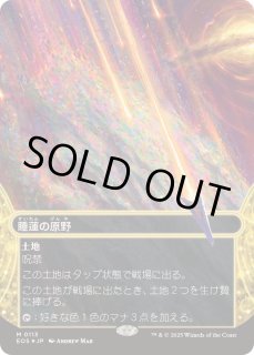 睡蓮の原野　ギャラクシーFoil ボーダーレス 日本語 MTG睡蓮の原野Lotus Field EOSボーダーレス日ギャラクシーFOIL