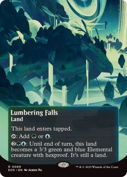 画像1: (FOIL)(フルアート)(0069)伐採地の滝/Lumbering Falls《英語》【EOS】 (1)