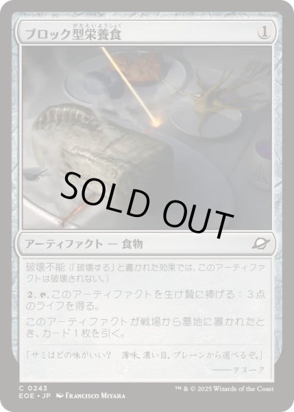 画像1: (FOIL)ブロック型栄養食/Nutrient Block《日本語》【EOE】 (1)